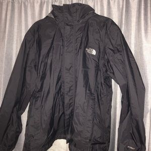 Black North Face Rain Jacket